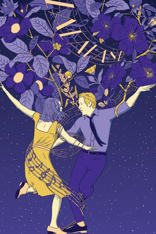 La La Land 2016 Musical Movie Emma Stone Ryan Gosling Poster, La La Land Print, Emma Stone Poster, Movie Art, Size 13x20" 24x36" 32x48" #12