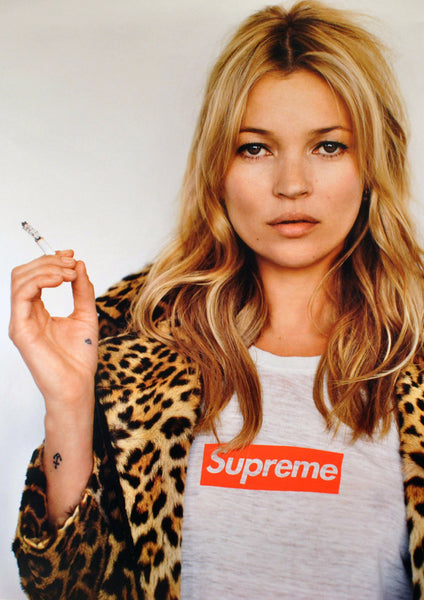 Kate Moss Supreme Super Model Sexy Poster, New Art Print, High Quality Photograph, Home Office Decor, Street Urban Size 13x20" 24x36" 32x48"