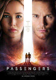 Passengers 2016 Movie, Passangers 2016 Film, Art Deco, Movie Art, Scifi, Jennifer Lawrence Chris Pratt Poster Size 13x20" 24x36" 32x48" #2