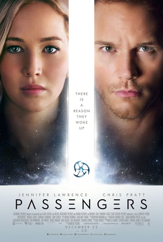 Passengers 2016 Movie, Passangers 2016 Film, Art Deco, Movie Art, Scifi, Jennifer Lawrence Chris Pratt Poster Size 13x20" 24x36" 32x48" #2