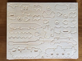 3D Wooden Jigsaw Puzzle Tank Pattern Educational Wood Craft PuzzlesEco-Friendly Toy Kit for Child Easter Gift for Kids Puzzle di Legno 3D