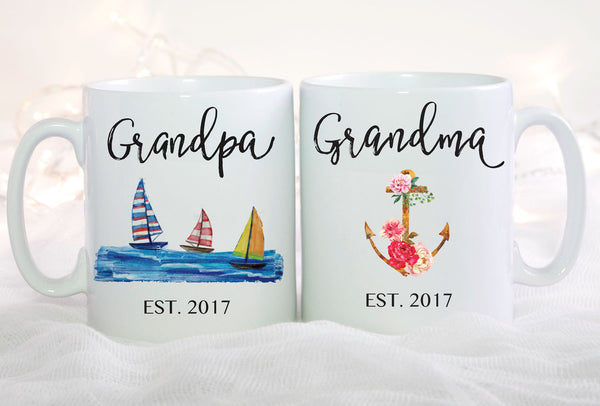 Pregnancy Announcement Mug, Grandparents Pregnancy Reveal, Baby Reveal to Grandparents, Grandma Mug, Grandpa Mug, New Grandma Mug