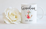 Baby Announcement mug, New Grandma Gift For Pregnancy Reveal to Grandparents, Grandma Gift for Baby Reveal, Pregnancy Announcement Mug