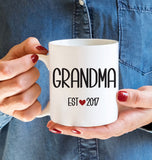 Grandma and Grandpa Mug Set, Baby Reveal Grandparents, New Grandma Gift, Grandparents Pregnancy Reveal, Grandma To Be Baby Announcement