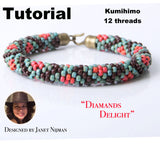 Kumihimo tutorial pattern 12 strands pattern