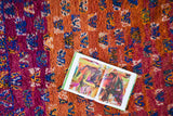 BENI MGUILD. Vintage Moroccan Rug. Wool Beni MGUILD Carpet. Modern Design.