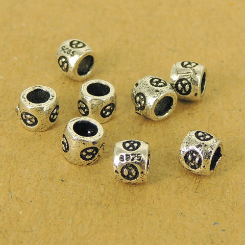 8 PCS 925 Stamp Sterling Silver Beads Vintage Celtic Jewelry Making WSP500X8 Wholesale: See Discount Coupons in Item Details