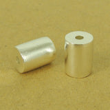 925 Sterling Silver Barrel Bead Seamless Vintage Jewelry Making WSP503 Wholesale Retail