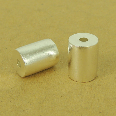 925 Sterling Silver Barrel Bead Seamless Vintage Jewelry Making WSP503 Wholesale Retail