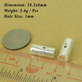 925 Sterling Silver Barrel Bead Seamless Vintage Jewelry Making WSP504 Wholesale Retail