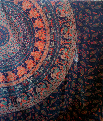 Beautiful Blue Mandala flat sheet/tapestry/Dining Table Cover/Throw/Mandala Tapestry/Wall Hanging/Wall Tapestries/Perfect Christmas Present