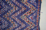 BENI MGUILD.Vintage Moroccan Rug. Wool Beni MGUILD Carpet. Modern Design.