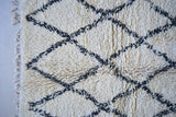 BENI OURAIN. 8'2"x6'4""Vintage Moroccan Rug. Wool Beni Ourain Carpet. Modern Design.