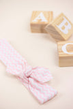 Pink Chevron Organic Baby Headband/Baby Headband/Baby Gift/Newborn Headband/Toddler Headband/Infant Headband/Baby Headwrap