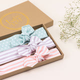 Peach Stripe Organic Baby Headband/Baby Headband/Baby Gift/Newborn Headband/Toddler Headband/Infant Headband/Baby Headwrap