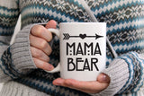 Mama Bear Papa Bear Mug Set, Set of 2 Mugs, Mothers Day Gift, Arrow Mug, Mom Coffee Mug, Gift For Dad, Fathers day Gift, New Parents Gift