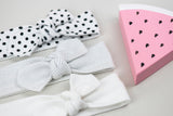 White Organic Baby Headband/Baby Headband/Baby Gift/Newborn Headband/Toddler Headband/Infant Headband/Baby Headwrap/Baby Bows