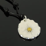 Men's Women Adjustable Necklace 925 Sterling Silver Brass Eagle Pendant with Wax Rope DiyNotion NK178