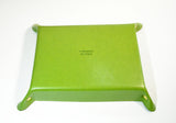 Valet Tray Leather Green Leather Tray Leather Catch All Dresser Tray Desk Organiser Desk Tidy Change Tray Gift for Him SvuotaTasche in Pelle