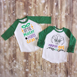 Mardi Girl Mardi Gras Kids Custom Ruffle Raglan Personalized Shirt Girl Baby Toddler Shirt