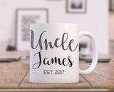 Uncle Mug, Baby Reveal to Uncle, New Uncle Coffee Cup, Baby Announcement Uncle, Uncle Coffee Mug, Pregnancy Reveal, Uncle To Be