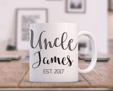 Uncle Mug, Baby Reveal to Uncle, New Uncle Coffee Cup, Baby Announcement Uncle, Uncle Coffee Mug, Pregnancy Reveal, Uncle To Be