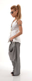 Unique white shirt /White Cotton shirt/Extravagant shirt top/Sleeveless shirt /Asymmetric shirt/Summer Shirt