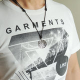 Men's Women Adjustable Necklace 925 Sterling Silver OM Lotus Pendant with Wax Rope DiyNotion NK169