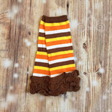 Halloween/Thanksgiving/ Fall Stripe Leg Warmers