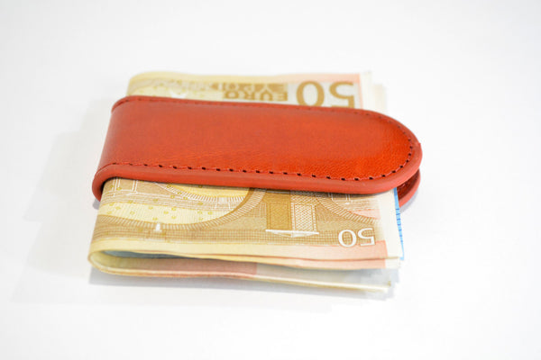 Free Shipping Magnetic Money Clip Mens Leather Money Clip Magnetic Cash Holder Italian Money Clip Holder Gift for him Gift for Husband