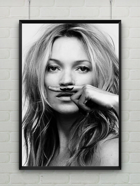 Kate Moss Life Is Funny Super Model Sexy Poster, Art B&W Print, High Quality Artwork, Home Deco, Art Print, Fashion Art Size 13x20" 24x36"