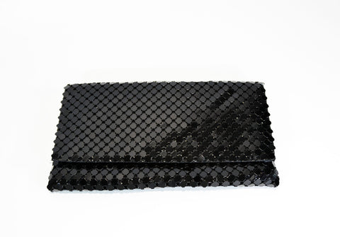 Free Shipping Silver Metal Mesh Clutch Evening Purse Black Purse Evening Clutch Evening Handbag Party Shoulder Purse Gift for Her Borsa