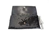 Free Shipping Silver Metal Mesh Clutch Evening Purse Black Purse Evening Clutch Evening Handbag Party Shoulder Purse Gift for Her Borsa
