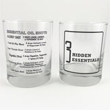 Essential Oils Gifts Glassware - Old-Fashioned - Recipes Allergy Cold Flu Sore Throat Digestive Cold Sore