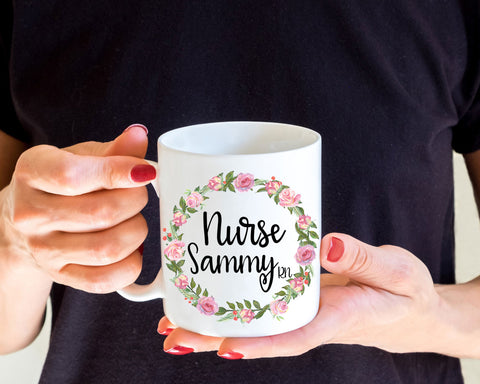 Nurse Mug, Nurse Gift, Gift for Nurse, Personalized Mug, name mug, Custom nurse Coffee Mug, Custom Mug, RN Gift, Registered Nurse Mug