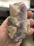 Amethyst Cluster with Quartz Overgrowth