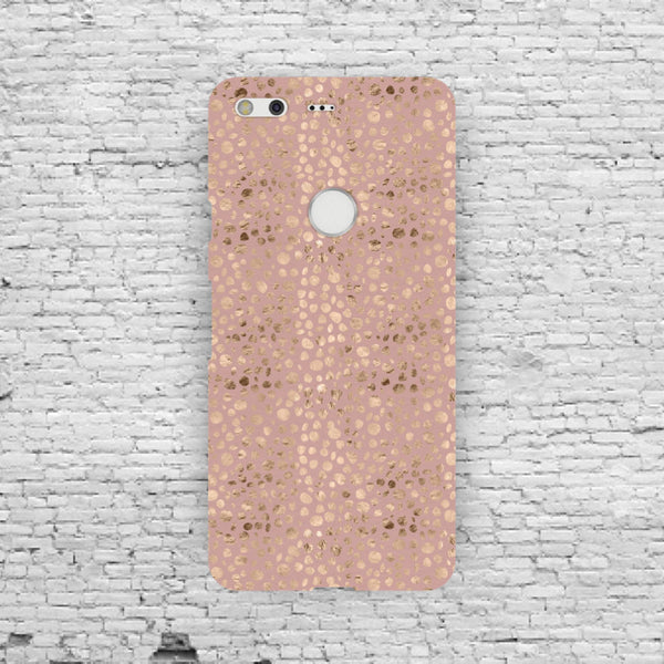 Rose Gold Cheetah Print Case iPhone 7, iPhone 7 Plus, iPhone 6, iPhone 5, Samsung Galaxy S7, Edge, S6, S6, S4, Google Pixel