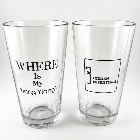 Essential Oils Glassware Gift 16 oz – Where is my Ylang Ylang? - Hidden Essentials - Helpful Funny Slogans