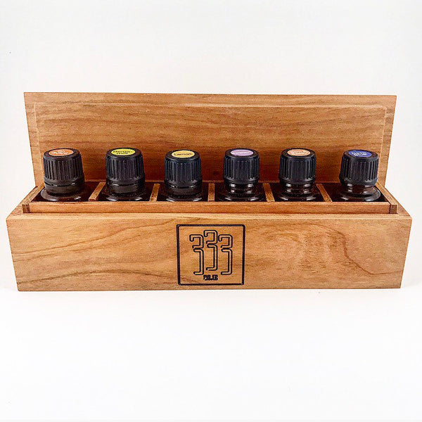 Hidden Cabinet Box for Essential Oils - 15mls - Cherry Hardwood