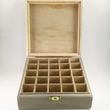Family E.O. - Essential Oil Storage Box 25 Slot 15ml - Pine - Choose Finish and Custom Laser Engravings - Fit dōTERRA Young Living