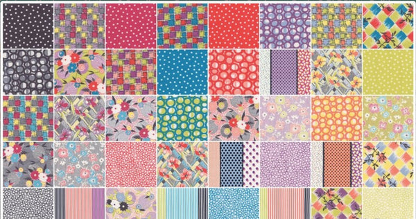 SALE Gardenvale Jelly Roll by Jen Kingwell Designs for Moda Fabrics - 40, 2.5 inches of Precut Fabric Strips