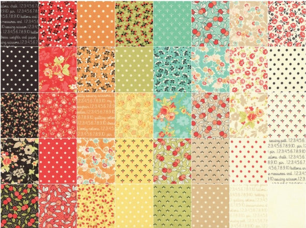 SUPER DEAL Chestnut Street Charm Pack by Fig Tree & Co. (Joanna Figueroa) for Moda Fabrics - 42, 5 inch Precut Fabric Squares