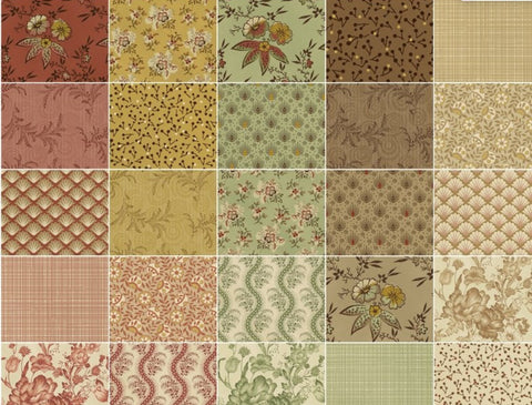 SALE Ophelia 10" Squares/Layer Cake by Nancy Gere for Windham Fabrics - 42, 10 inch Precut Fabric Squares