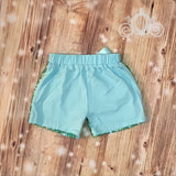 Mermaid Green Sequin Short Pant