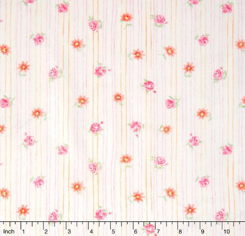 Sweet Baby Rose - Ripple Rose Pink Yardage by Dover Hill for Benartex