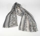 Bambu' Rayon Scarf Hand Print Scarf Hand Dyed Scarf Oblong Scarf Versatile Scarf Unisex Scarf Mens Scarf Gift For Her Gift For Him Sciarpa