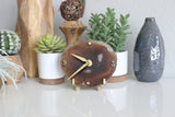Earthtone Agate Desk Clock