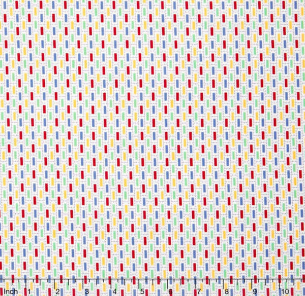 Penny's Dollhouse - Dashes Red Yardage by Darlene Zimmerman for Robert Kaufman - Sold by Half Yard