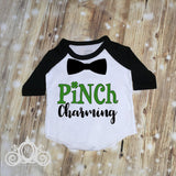 Boys Pinch Charming St Pattys Day Hipster Shirt