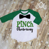 Boys Pinch Charming St Pattys Day Hipster Shirt